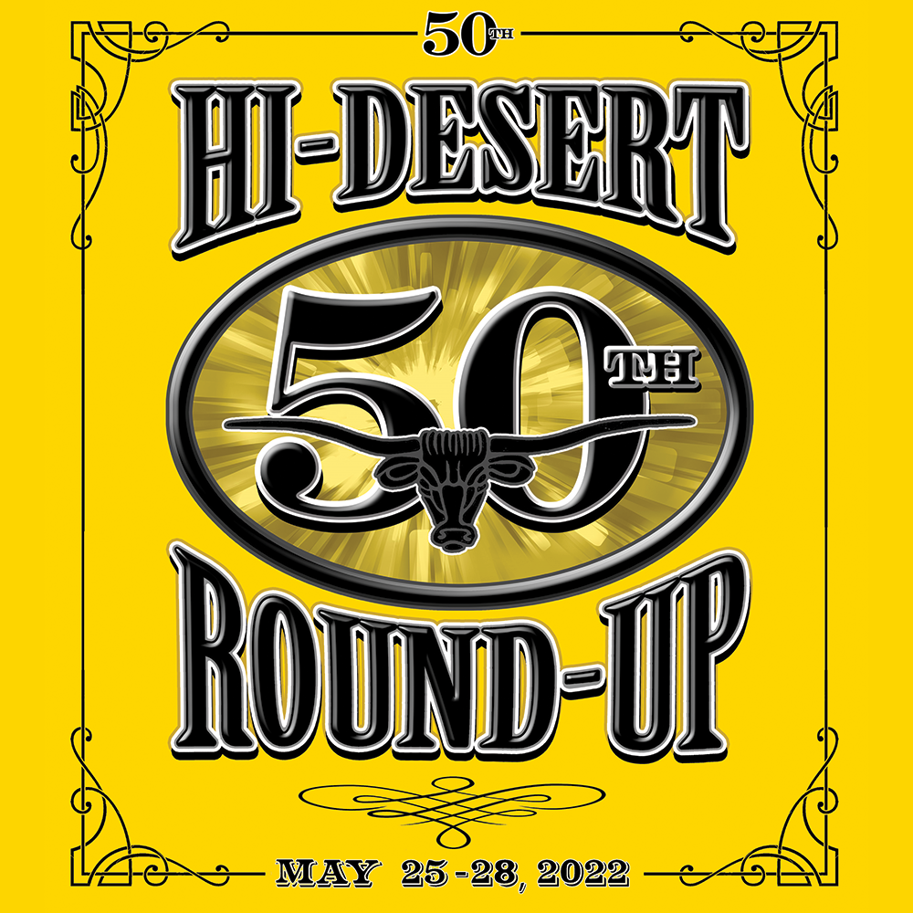 50th anniversary Hi Desert Round-Up logo
