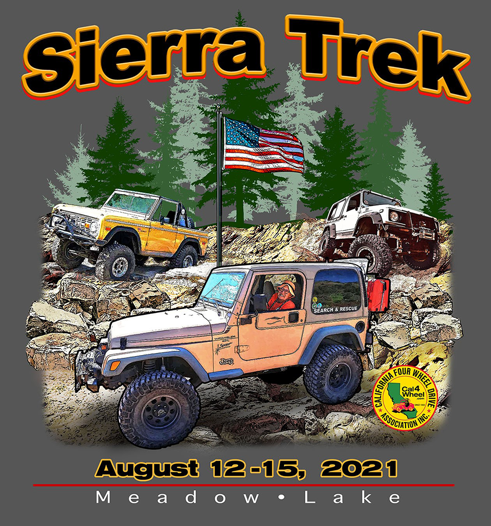 Back of Sierra Trek 2021 T-shirt