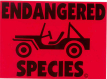 Endangered Species Decal